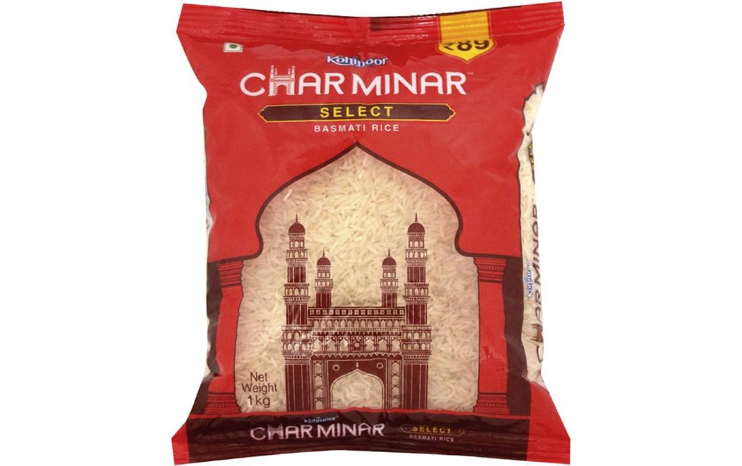 Kohinoor Char Minar Select Basmati Rice   Pack  1 kilogram